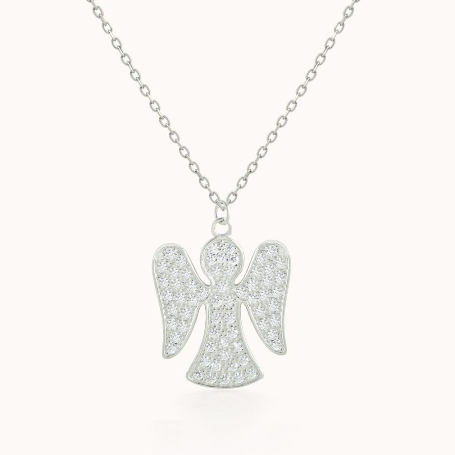 Joyas Bohoo Accesorios Todo Collares | Collar Silver Angel Plateado