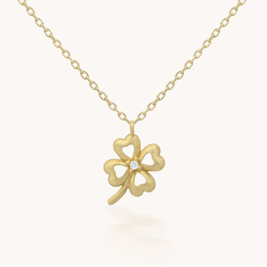 Joyas Bohoo Accesorios Cadenas | Collar Golden Clover Dorado