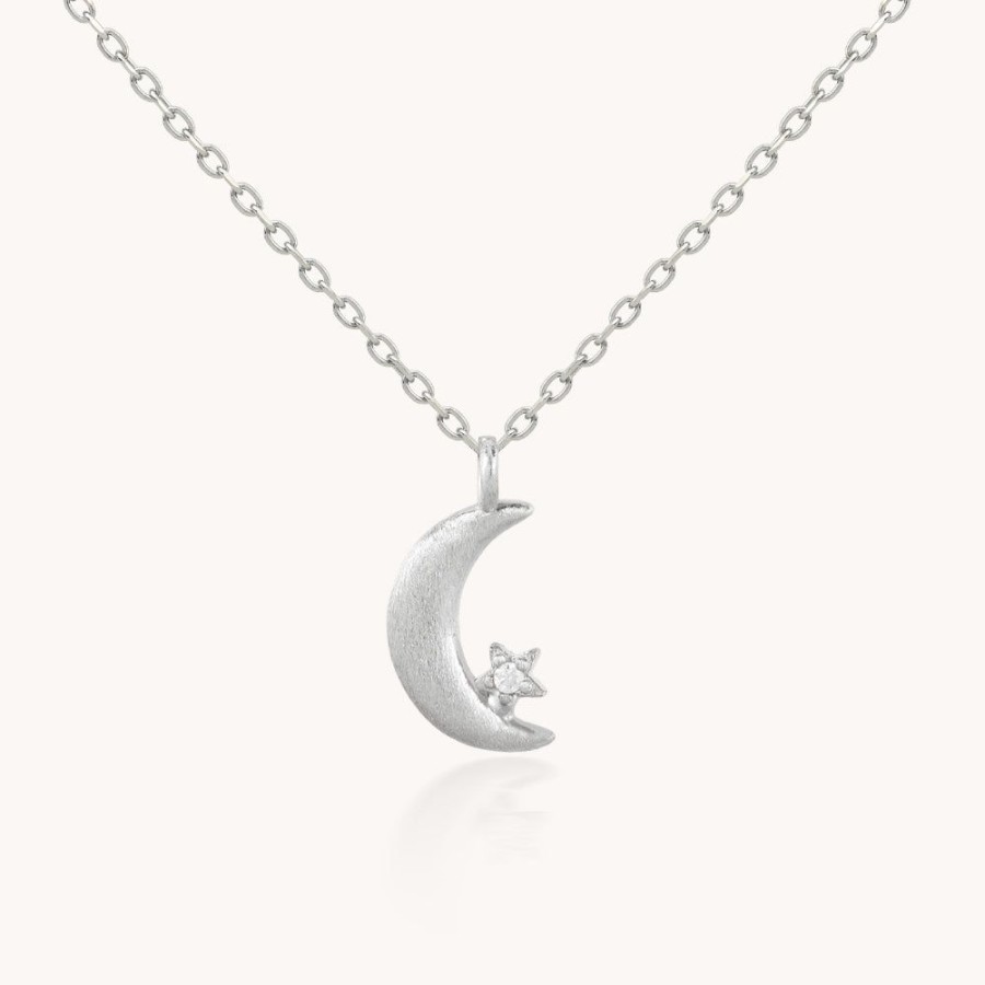 Joyas Bohoo Accesorios Cadenas | Collar Luna Estrellada Silver Plateado