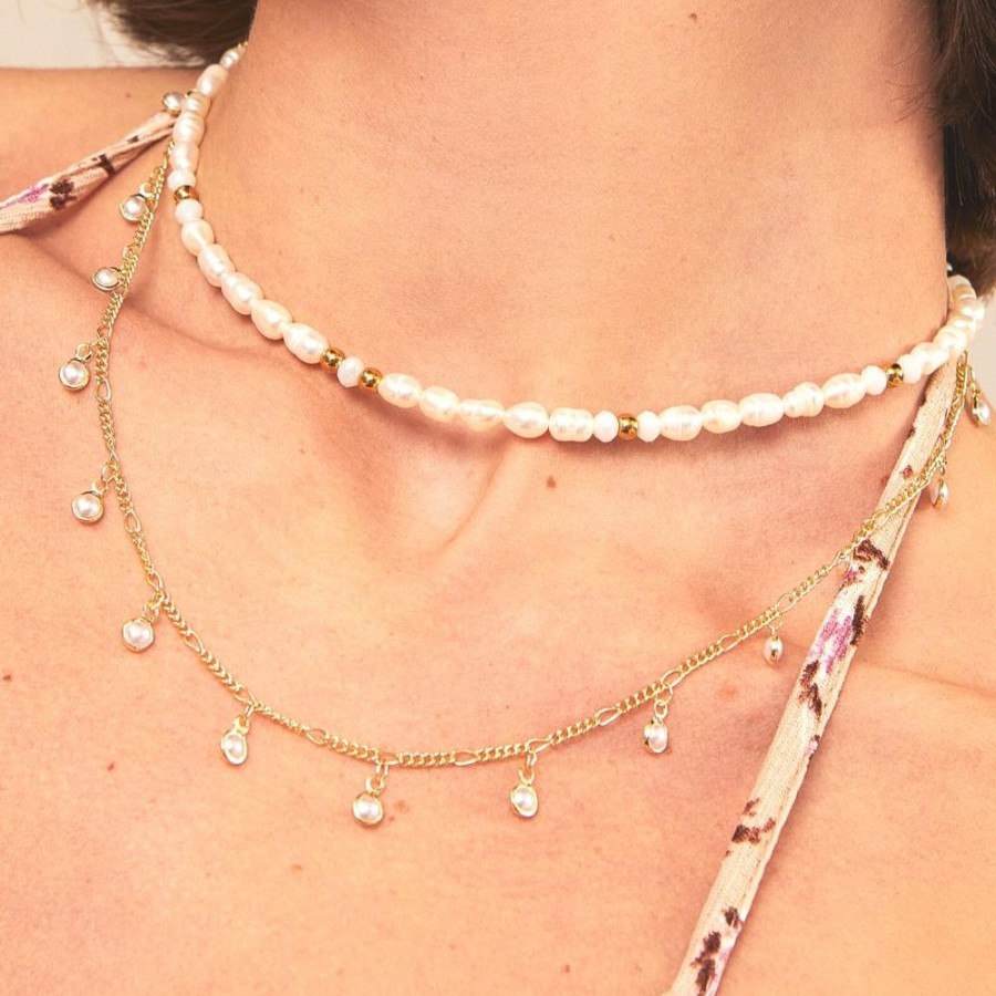 Joyas Bohoo Accesorios Chokers | Collar Perle Blanco