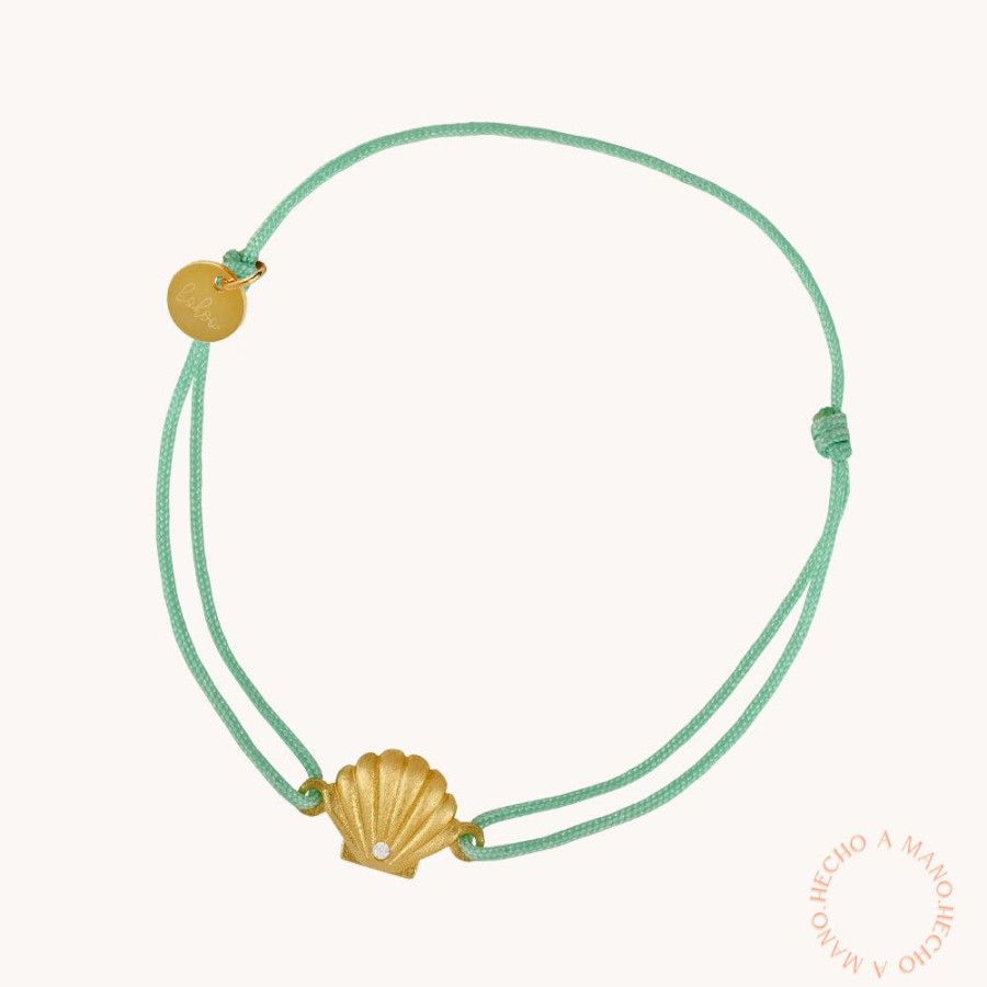 Joyas Bohoo Accesorios Todo Pulseras | Pulsera Little Seashell Aquamarina