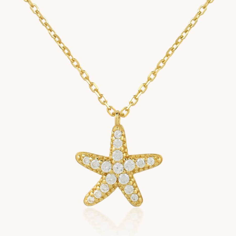 Joyas Bohoo Accesorios Cadenas | Collar Starfish Dorado