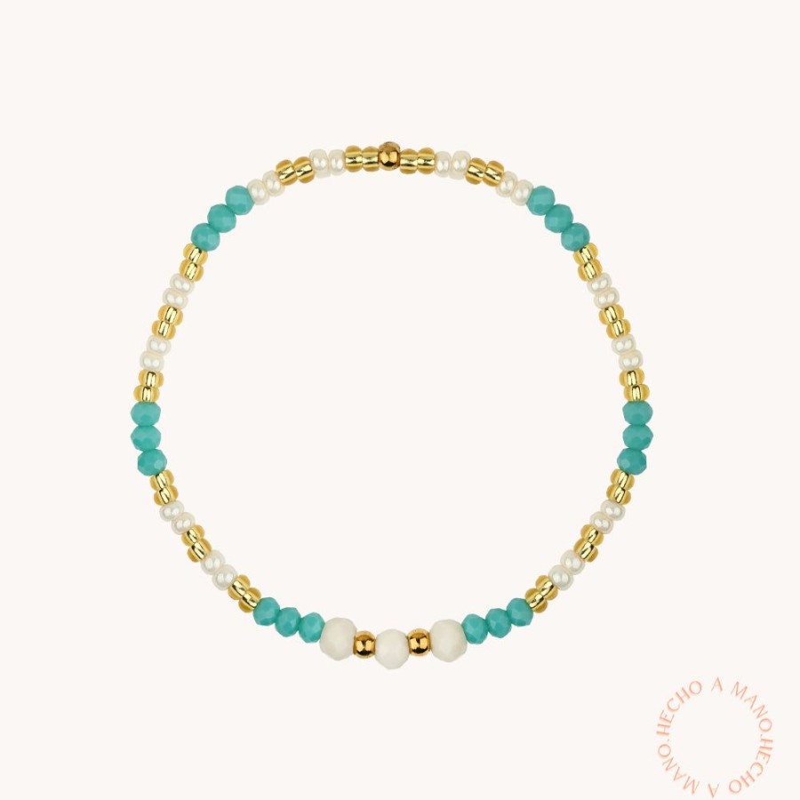 Joyas Bohoo Accesorios Todo Pulseras | Pulsera Ocean Duo Turquesa