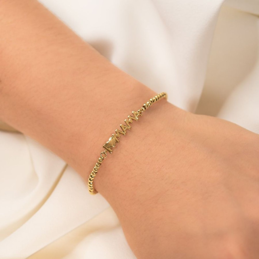 Joyas Bohoo Accesorios Regulables | Pulsera Mama Dorado