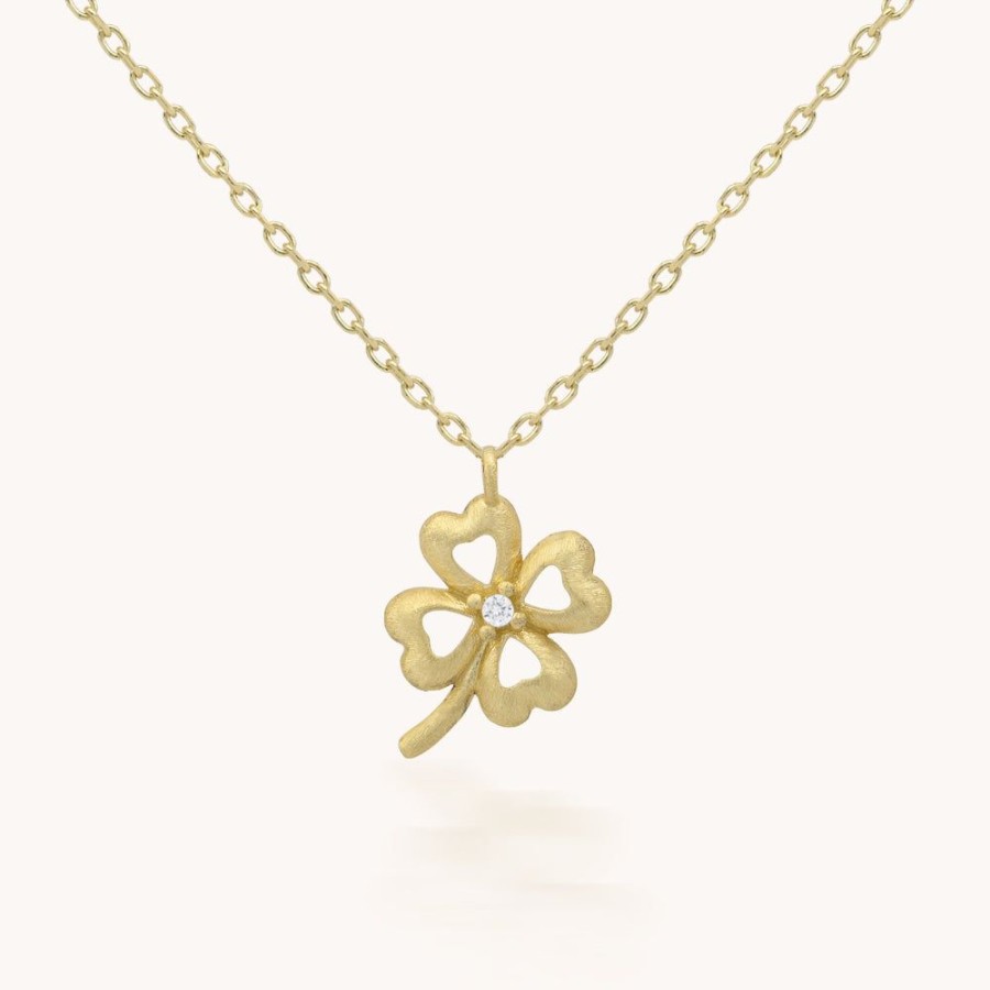 Joyas Bohoo Accesorios Todo Collares | Collar Golden Clover Dorado