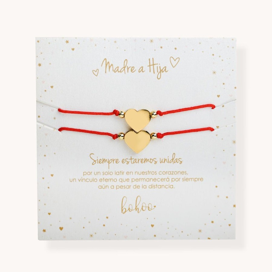 Joyas Bohoo Accesorios Todo Pulseras | Pulsera Mom Love Rojo