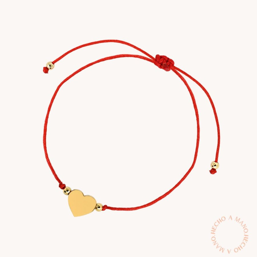 Joyas Bohoo Accesorios Todo Pulseras | Pulsera Mom Love Rojo