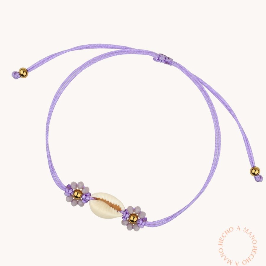 Joyas Bohoo Accesorios Todo Pulseras | Pulsera Seashell Lila