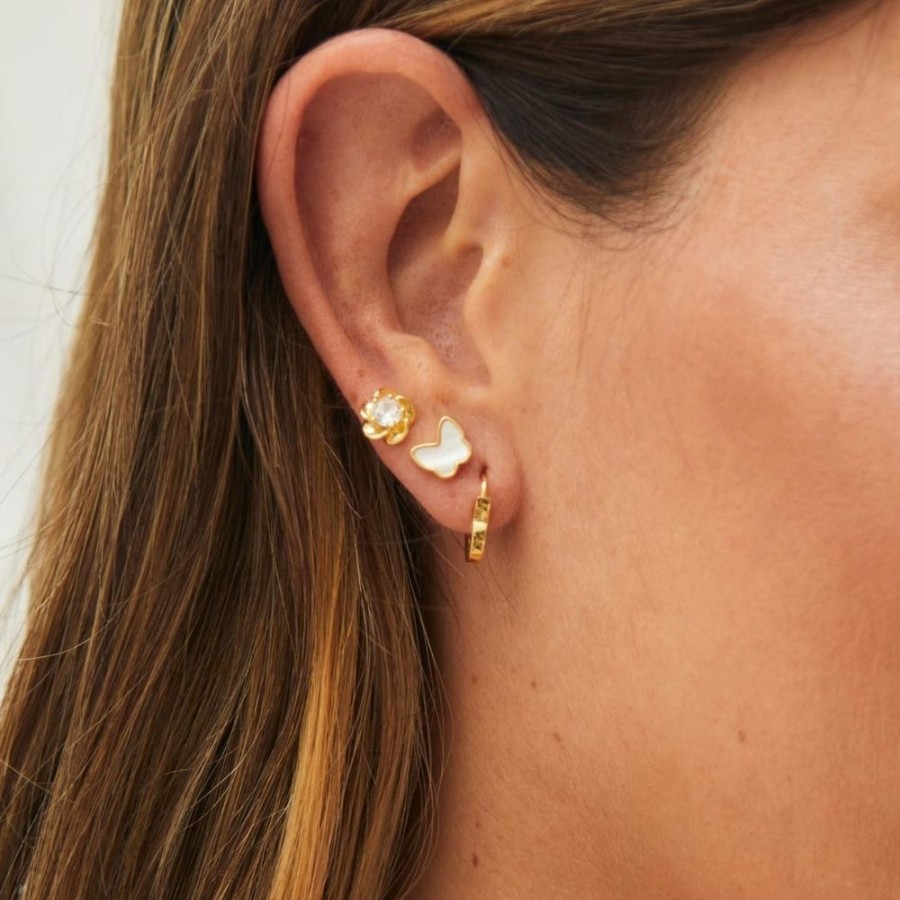 Joyas Bohoo Accesorios Mini Y Studs | Arete Hilaria Dorado