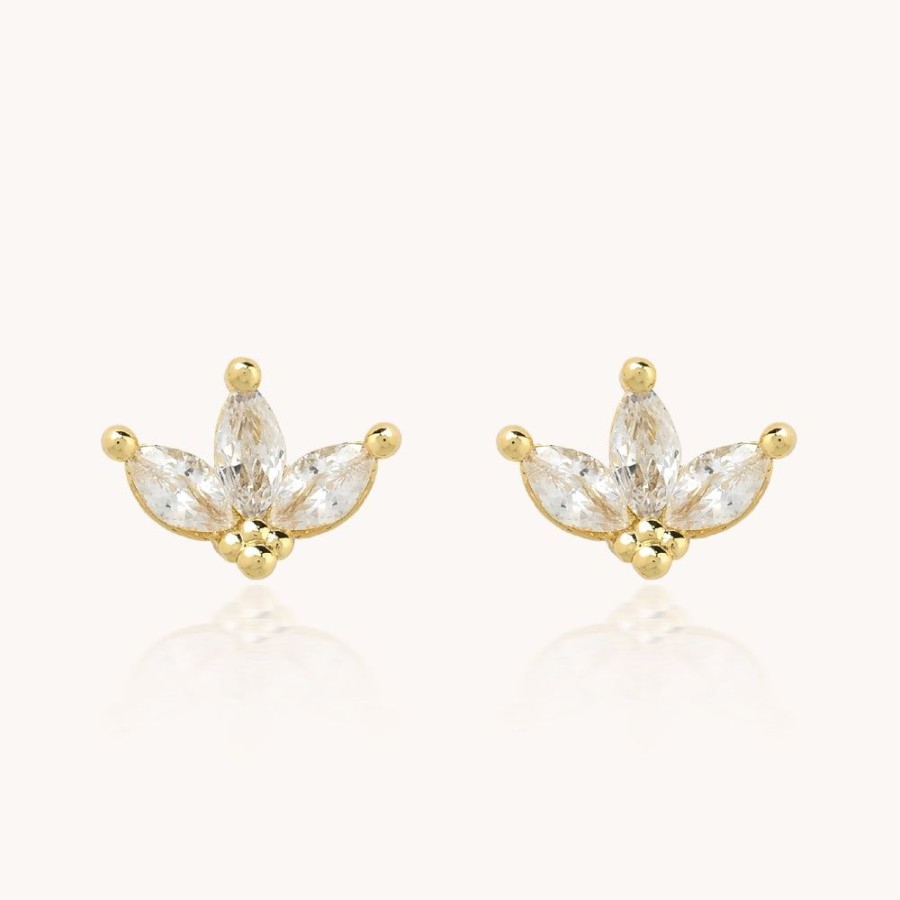 Joyas Bohoo Accesorios Todo Aretes | Aretes Alheli Dorado