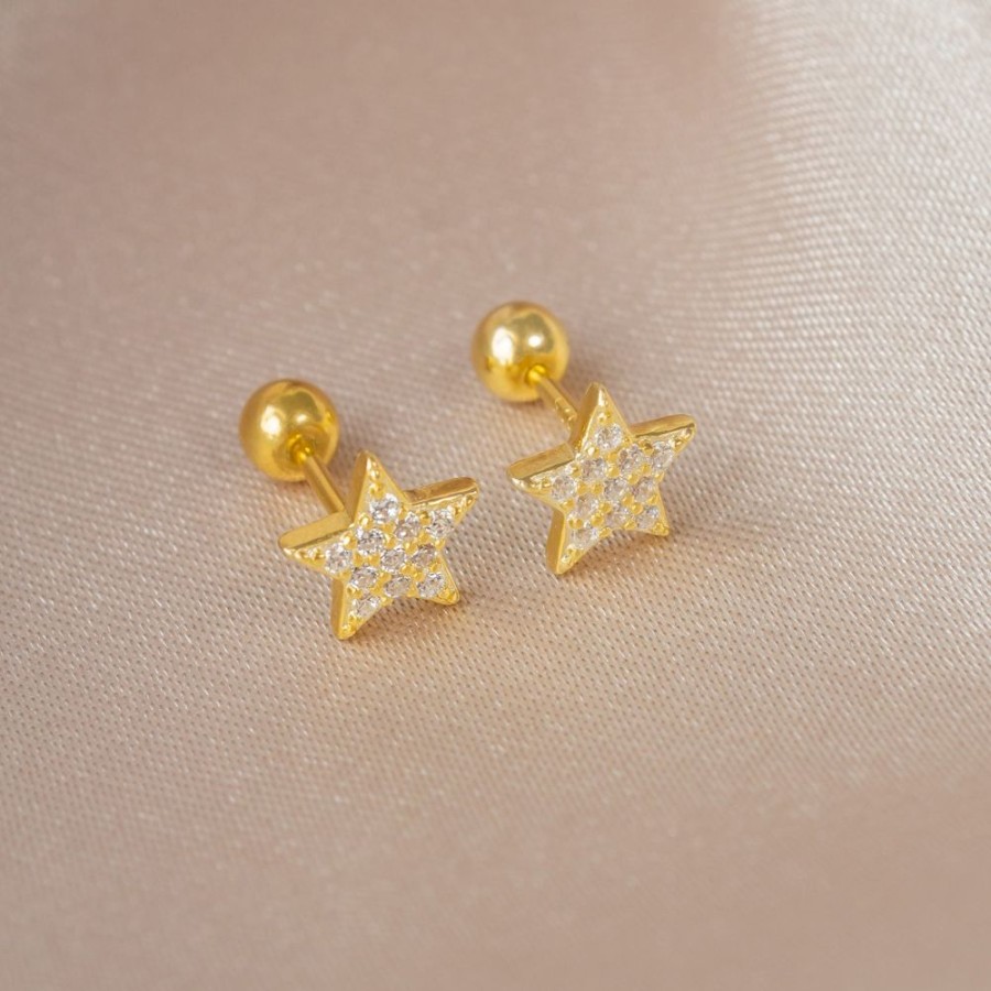 Joyas Bohoo Accesorios Todo Aretes | Piercing Estrellas Dorado