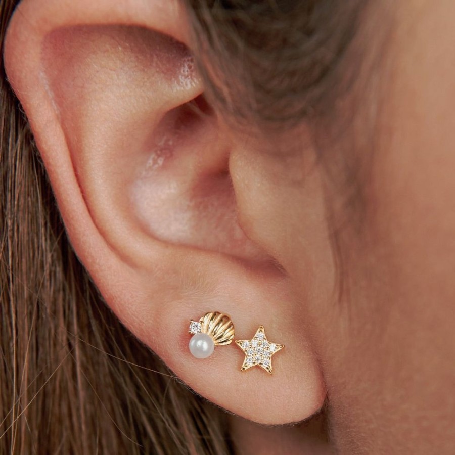 Joyas Bohoo Accesorios Todo Aretes | Piercing Estrellas Dorado