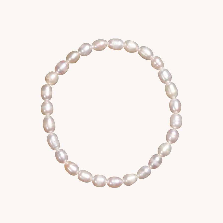 Joyas Bohoo Accesorios Elasticas | Pulsera Marbella Perla Natural